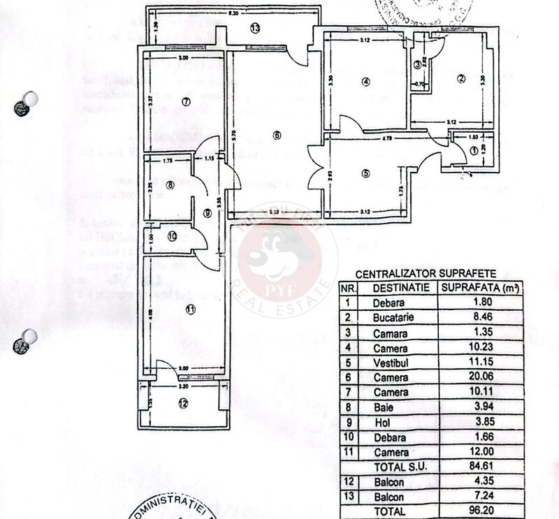 Vitan | Apartament 4 camere | 2 balcoane | 97mp | B12251